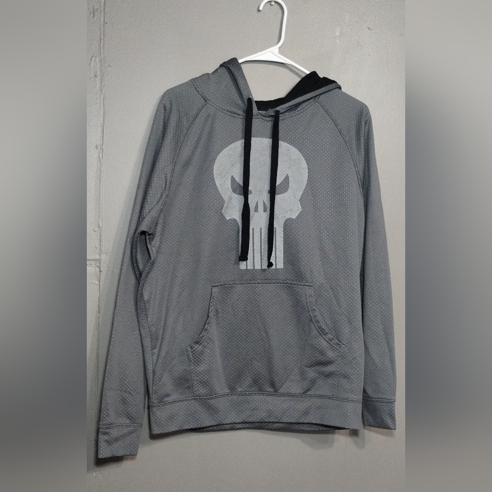 Gray Graphic Hoodie